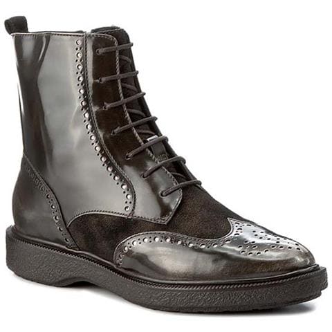 Donna Prestyn Stivali Con Zip In Pelle Marrone Caffè 41 - Foto 3