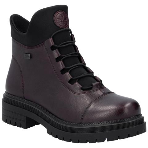 Casual Closed Ladies Mid Height Boots Stivaletti Pelle Sintetica Scarpe Donna Rosso Eu 39, Y3163-35 - Foto 1