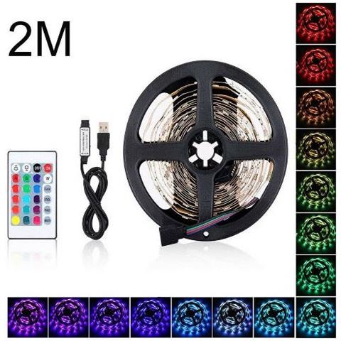 Striscia LED Strip Adesiva Luce RGB 2M Flessibile - Foto 1