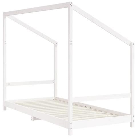 Giroletto per Bambini Bianco 2x (90x190) cm Legno Massello Pino - Foto 2