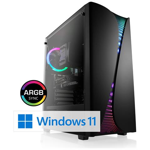 Gaming Pc M11620h Amd Ryzen 5 9600x 6x 3900 Mhz / 16 Gb Ram Ddr5 / Ssd 1 Tb / Geforce Rtx 4060 / Windows 11 Home - Foto 1