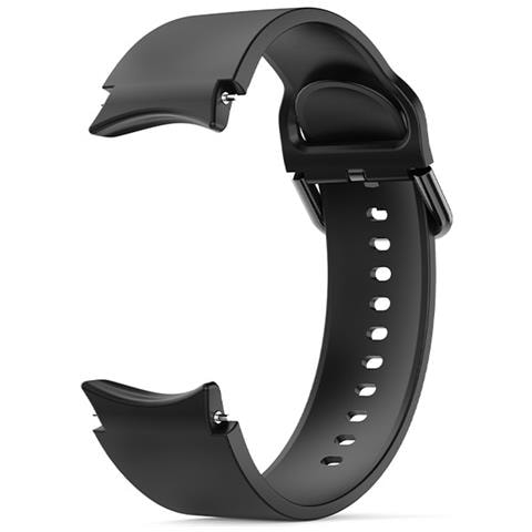 Cinturino In Silicone Per Samsung Galaxy Watch 5 - (40/44/45 Mm Pro) Black - Foto 3