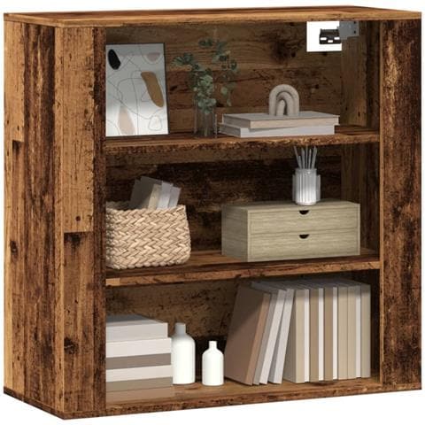 Mobile A Parete Legno Antico 80x33x80 Cm In Legno Multistrato - Foto 3