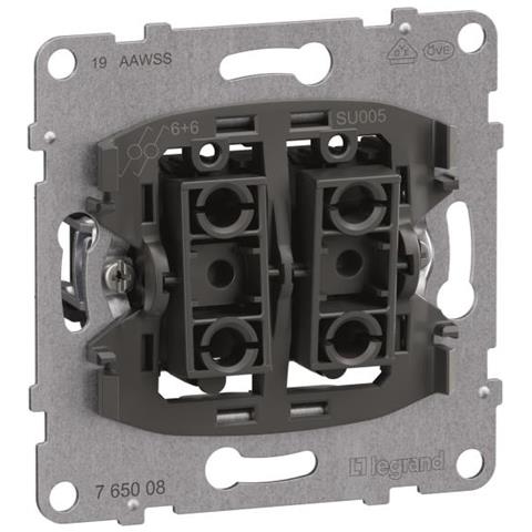 Legrand Seano Einsatz 765008 Doppelwechselschalter 10ax Steckklemmen 10 (765008) - Foto 1