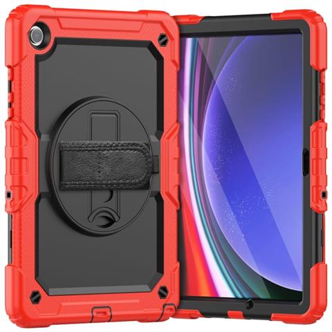 Custodia Per Samsung Galaxy Tab A7 10.4"" (t500) Con Cinturino Rosso - Stile & Protezione! - Foto 1