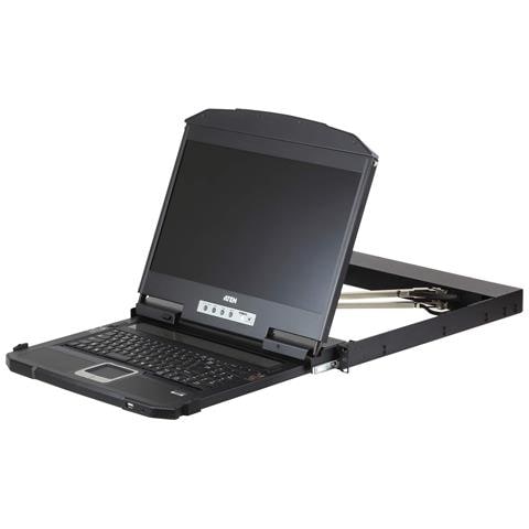 CL3800NW console a rack 47 cm (18.5") 1920 x 1080 Pixel Metallo, Plastica Nero 1U - Foto 1