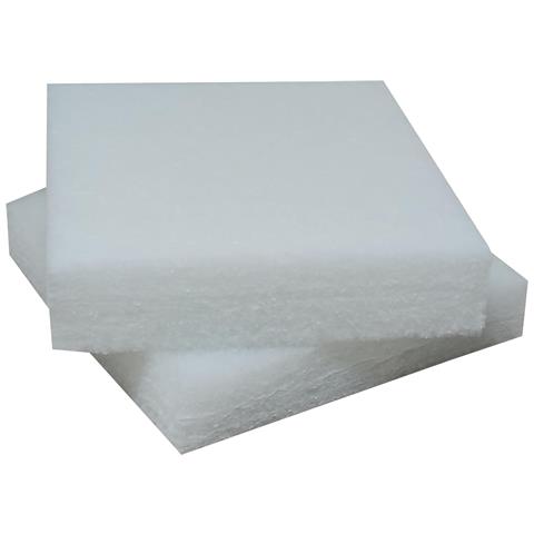 Set 2 Imbottitura Cuscini 50x50x8, Inserto Cuscino Poliestere Per Cuscini Sedie Cucina O Esterno, Cuscino Personalizzato, Made In Italy (2, Poliestere 50 Cm) - Foto 1