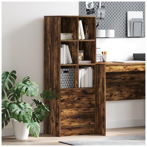 Scaffale in Rovere Affumicato Rovere Affumicato Legno Ingegnerizzato - Foto 2