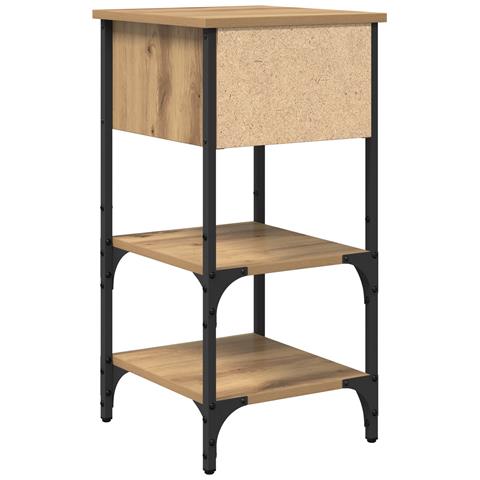 Comodini 2 pcs Rovere Artigianale 34x36x70 cm Legno ingegnerizzato - Foto 9