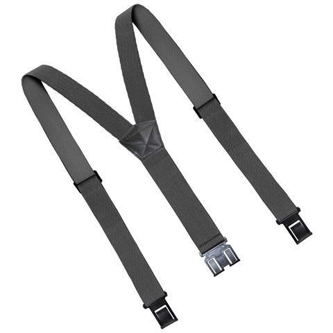 Bretelle Elastiche Per Adulti Con 3 Clip E Ganci In Plastica - Senza Pelle Grey - Foto 3