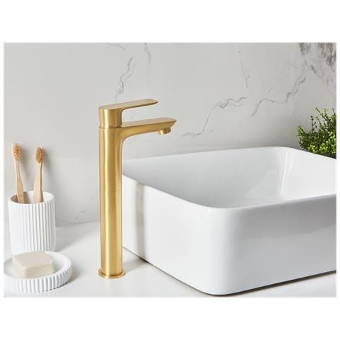 Miscelatore Per Lavabo Alto Colhue Ottone Oro - Foto 1