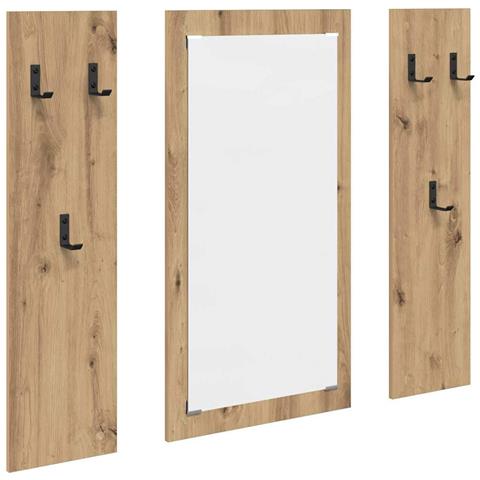 Appendiabiti a muro rovere artigianale 96 x 1.5 x 90 cm - Foto 1