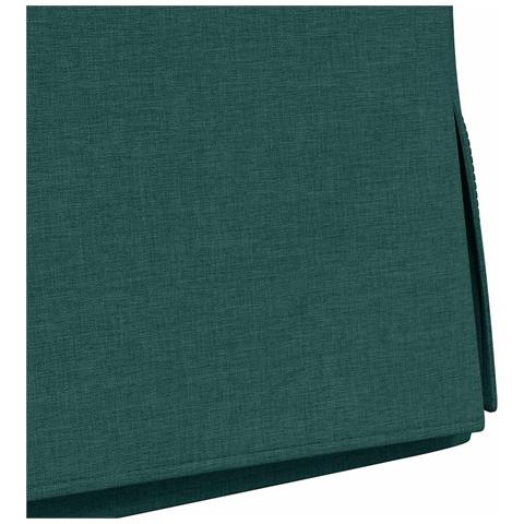 Sedie da pranzo 2 pcs Verde scuro 57 x 67 x 98 cm Tessuto - Foto 9