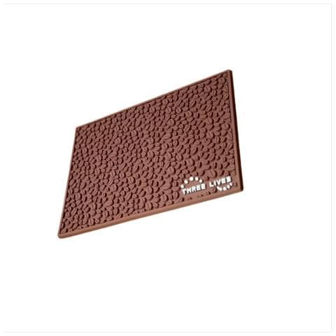 Tappetino In Silicone Resistente Al Calore Per Chicchi Di Caffè - Tappetino Scolapiatti Antiscivolo Per Bancone Bar Brown - Foto 1