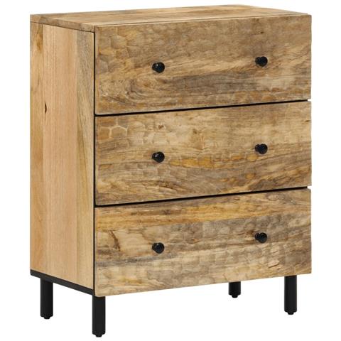 Credenza 60x33x75 cm in Legno Massello di Mango - Foto 1