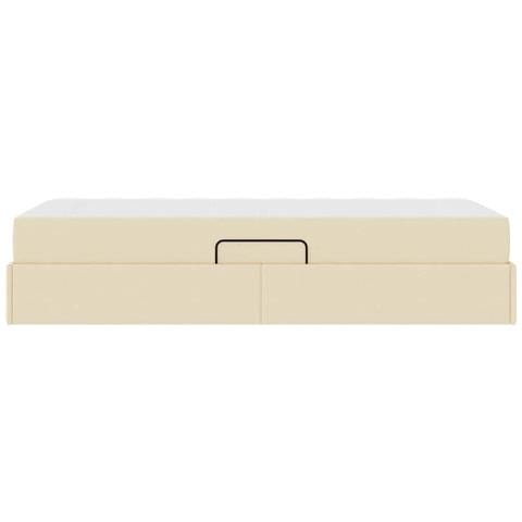 Letto con contenitore e materasso Crema 90 x 190 cm Poliestere - Foto 9