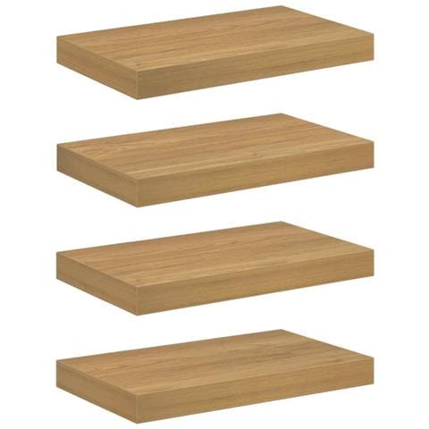Scaffale da parete 4 pcs Marrone 40 x 23,5 x 4 cm - Foto 1