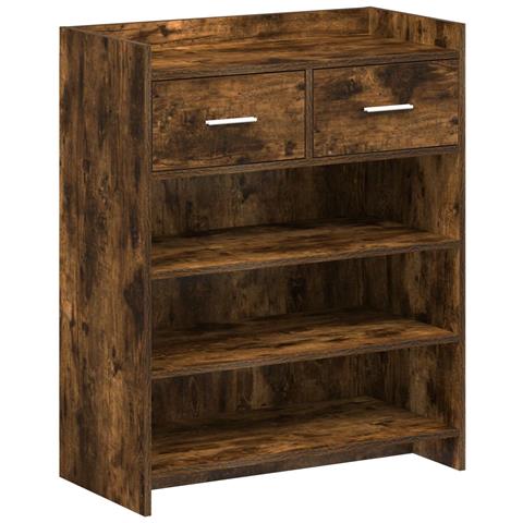 Mobile per scarpe con cassetto Rovere Fumo 73,5 x 36 x 92 cm - Foto 1