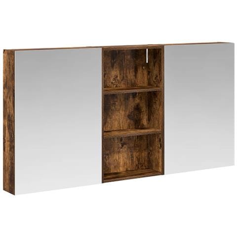 Set di Armadi da Bagno con lo scaffale 3 pcs 140 x 14,5 x 70 cm - Foto 1