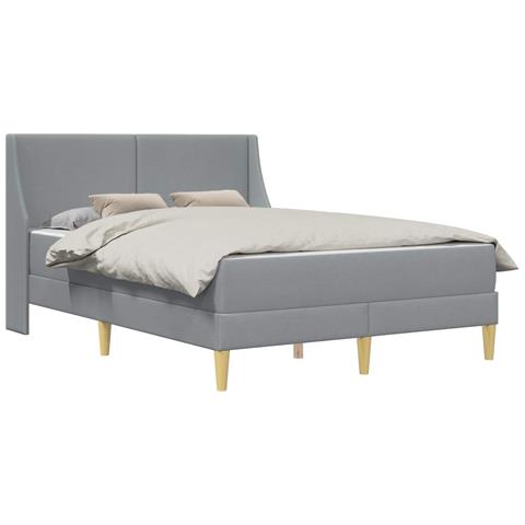 Struttura letto con materasso Grigio chiaro 140 x 200 cm - Foto 1