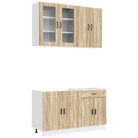Unità Cucina PORTO 4 pcs Rovere Sonoma Legno ingegnerizzato - Foto 1