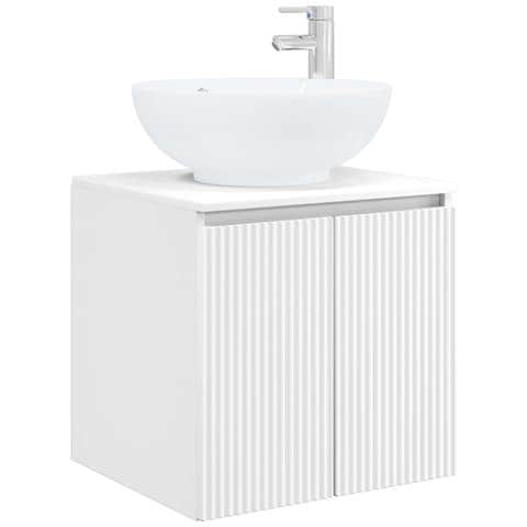 Set di Armadi da Bagno 3 pz Bianco 49,5 x 44,5 x 65 cm - Foto 10