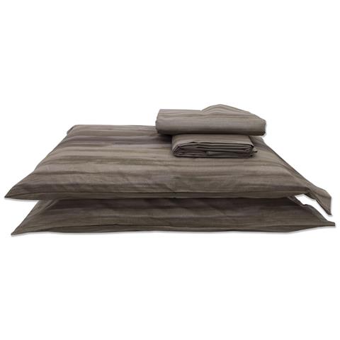 Copripiumino Sacco Piumone In 100% Cotone Disegno Laveno 1 Piazza E Mezza Beige - Foto 6