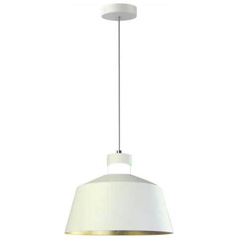 Lampadario Moderno Pendente 1mt Diffusore Acrilico E Piastra Led Smd 7w 3000k 120° 400lm White Metal Ø250mm Vt-7444 - Sku 3937 - Foto 1