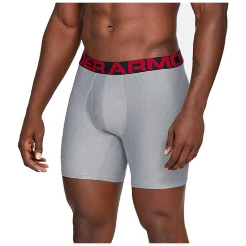 Tech 6in 2pack Boxer 1327415-011, Uomo, Grigio, Boxer, Numero: M - Foto 1