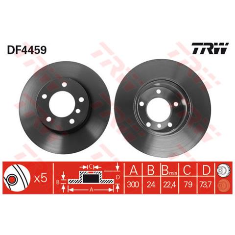 2 Dischi Freno Df4459 - Foto 2