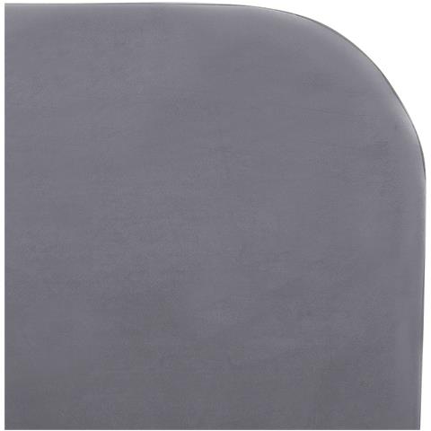 Letto Matrimoniale In Velluto Grigio 160x200cm Flayat - Foto 17