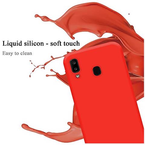 Custodia Compatibile Con Samsung Galaxy A20 / A30 / M10s In Liquid Rosso - Coperchio Protettivo In Silicone Tpu Flessibile - Foto 2