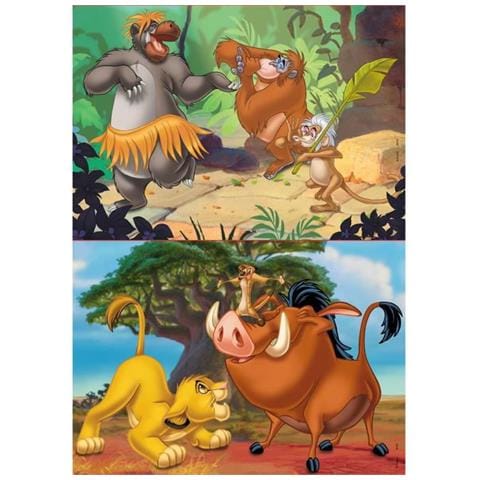 Puzzle 2x20 Animali Disney - Foto 1