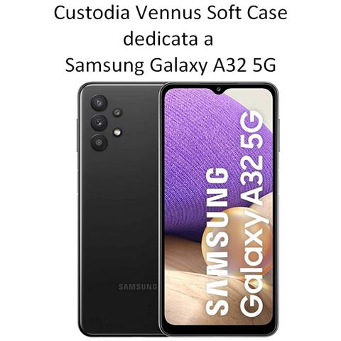 Vennus Custodia Tpu Silicone Lite Cover Soft-case Per Samsung Galaxy A32 4g Mint - Foto 2
