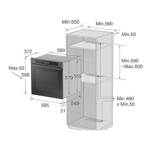 Forno Elettrico da Incasso Serie 4 NV7B4040VBB /U5 Capacità 76 L Multifunzione Ventilato Cottura e Pulizia a Vapore Potenza 2950 W Colore Nero - Foto 10