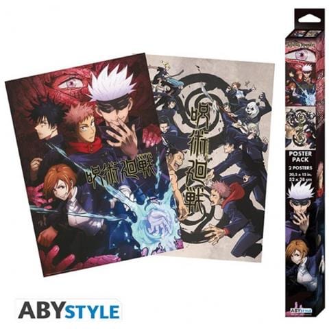Jujutsu Kaisen Set 2 Chibi Poster - Gruppo E Scuole - Group And Schools 52 Cm X 38 Cm - - Foto 1