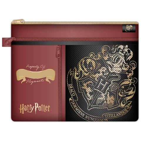 Harry Potter - Portafoglio Da Studio Multitasche Personalizzabile Con Stemma Di Hogwarts - Foto 1