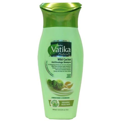 Vatika Shampoo Anti-rottura, Cactus Selvatico, 13,52 Once Fluide (confezione Da 2) - Foto 1