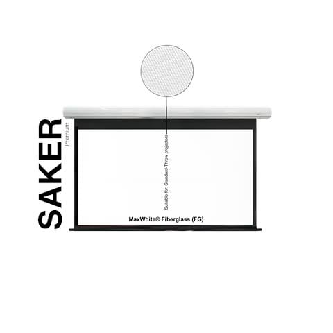 Saker Premium - Schermo Per Proiezione Elettrico - 200 Inch Spirito 16:9 442 X 249 (vorlauf 15cm) Maxwhite Fg Adatto Per: Proiettore Normale - Foto 8