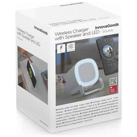 Altoparlante Con Caricabatterie Wireless E Luce Led Souwis Innovagoods - Foto 2