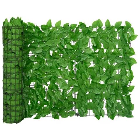 Paravento Da Balcone Con Foglie Verdi 200x75 Cm - Foto 2
