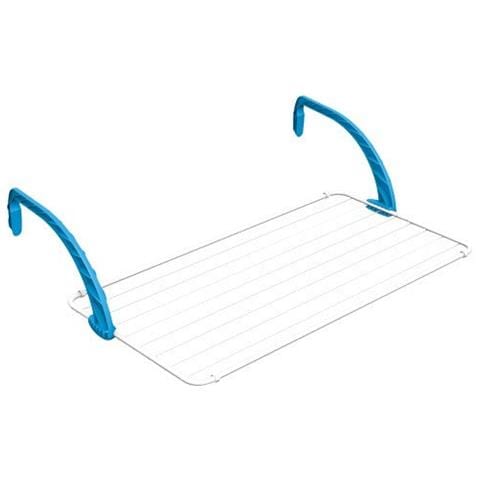 Stendibiancheria Stendino Appendino Da Balcone In Acciaio E Resina Con Bracci Regolabili E Pieghevoli Gimi Polar 100 - Foto 1