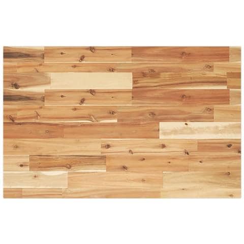 Piano Tavolo Rettangolare 80x50x2cm In Legno Massello Di Acacia - Foto 2
