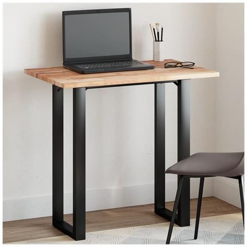Piano Tavolo Rettangolare 80x50x2cm In Legno Massello Di Acacia - Foto 1