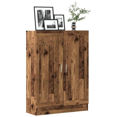 Libreria Legno Antico 82,5x30,5x115 Cm In Truciolato - Foto 1