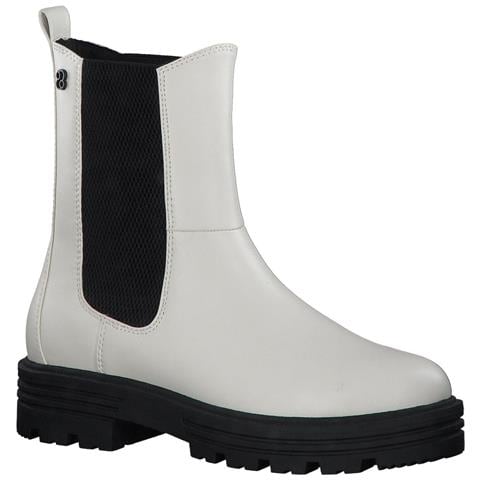 White Casual Closed Booties Stivaletti Sintetico E Tessile Scarpe Donna Bianco Eu 40, 5-25411-39 109 - Foto 2