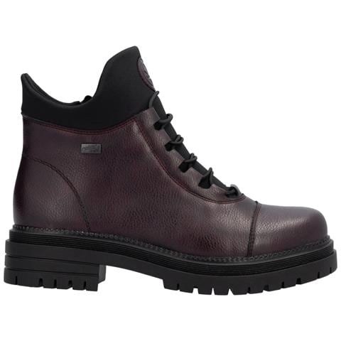 Casual Closed Ladies Mid Height Boots Stivaletti Pelle Sintetica Scarpe Donna Rosso Eu 41, Y3163-35 - Foto 3
