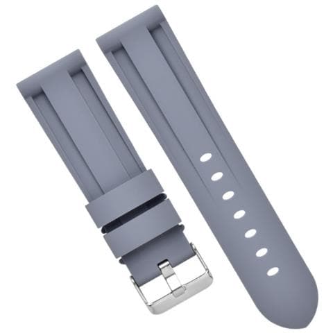 Cinturino Per Orologio In Silicone Per Panerai Luminor Marina Grey 22 Mm - Foto 2