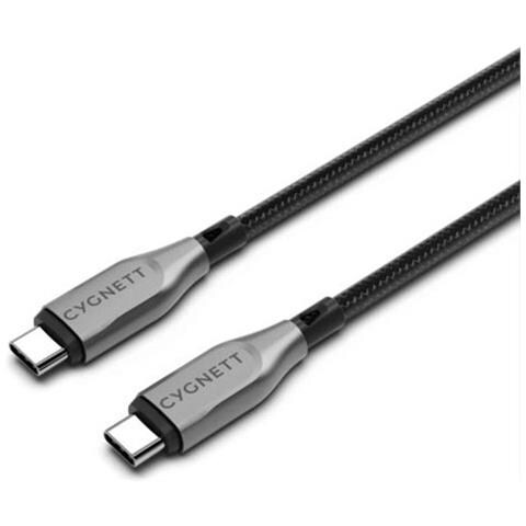 Cavo Di Sincronizzazione Da Usb-c A Usb-c Armoured Charge 100w E 480 Mbps 2m, Nero - Foto 1