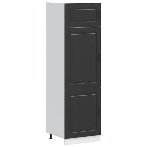 Armadio Da Cucina Kalmar Nero In Legno Multistrato - Foto 2